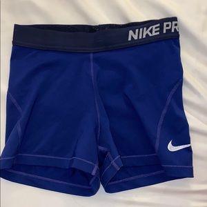 Blue Nike pros